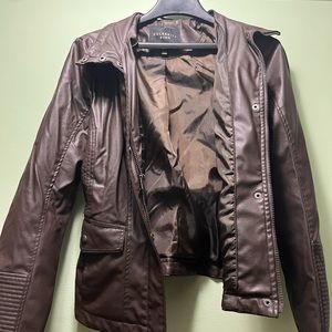 Celebrity Pink Girls/Juniors Faux Leather brown Jacket